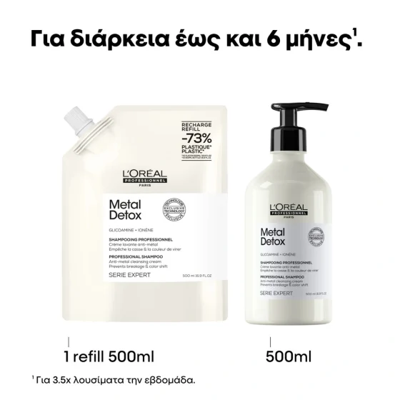 Metal Detox Σαμπουάν Refill 500ml 1